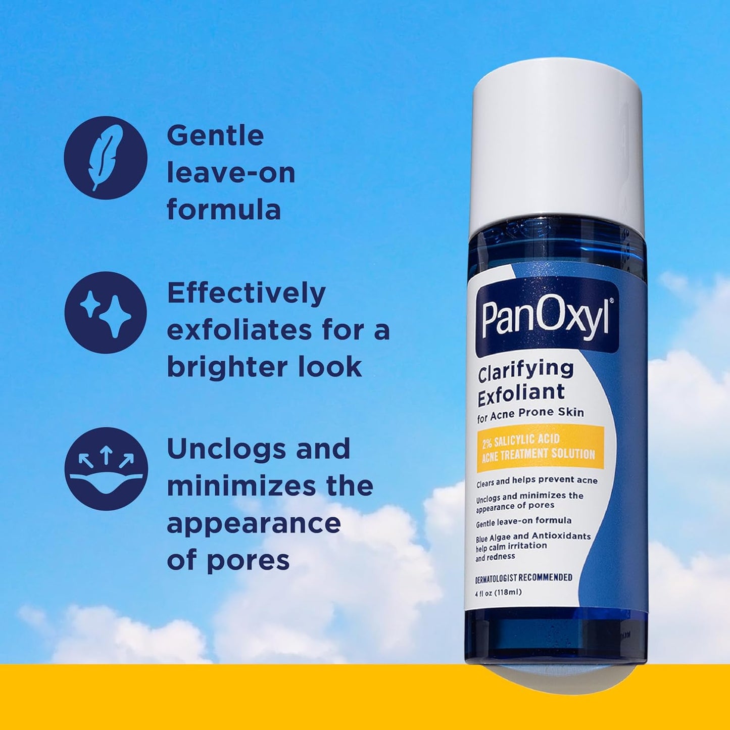 PanOxyl_Clarifying_Exfoliant_with_2%_Salicylic_Acid,_BHA_Liquid_Exfoliant_for_Face,_Unclogs,_Minimizes_Appearance_of_Pores,_Blue_Algae_and_Antioxidants_Help_Calm_Redness,_For_Acne_Prone_Skin,_4_fl_oz