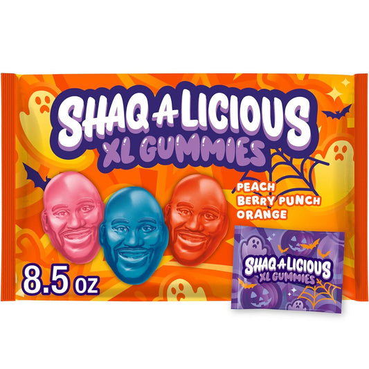 SHAQ-A-LICIOUS_Individually_Wrapped_XL_Gummies_Original_Flavor_Snack_Size,_Halloween_Chewy_Candy_Bag,_8.5_oz