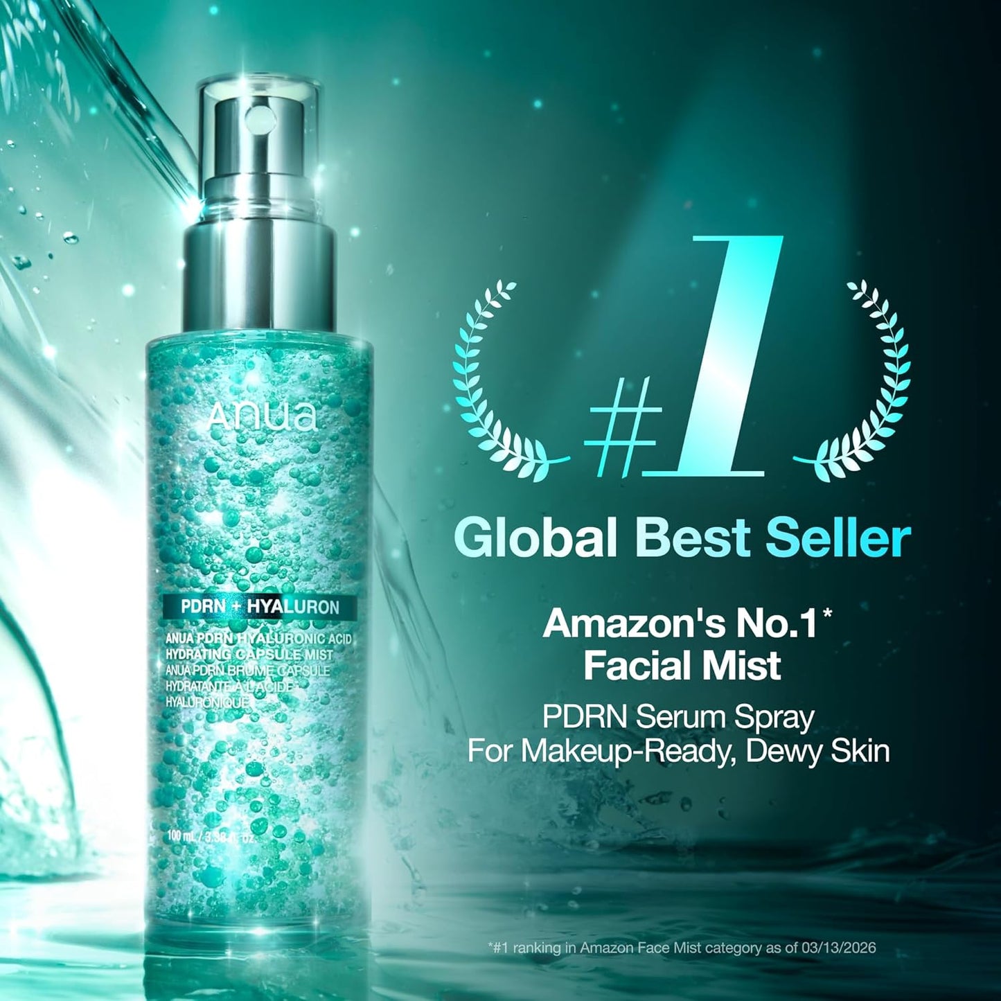 ANUA_PDRN_Collagen_Glow_Facial_Serum_Spray,_Hydrating_Face_Mist,_Hyaluronic_Acid,_dewy_glass_finish,_All_Skin_Types,_Instant_Plumping_Hydration,_Firming_Care,_Korean_Skincare,_3.38_fl_oz