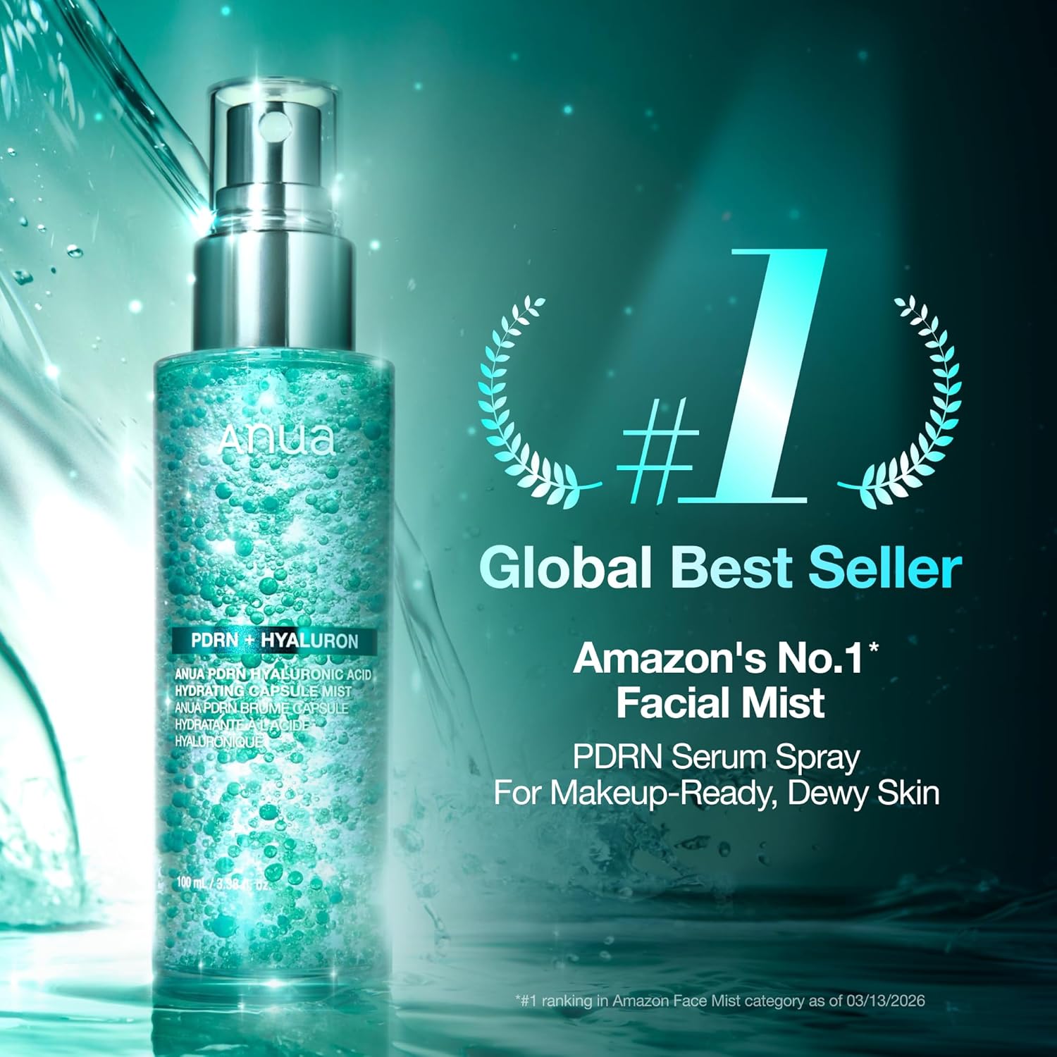 ANUA_PDRN_Collagen_Glow_Facial_Serum_Spray,_Hydrating_Face_Mist,_Hyaluronic_Acid,_dewy_glass_finish,_All_Skin_Types,_Instant_Plumping_Hydration,_Firming_Care,_Korean_Skincare,_3.38_fl_oz
