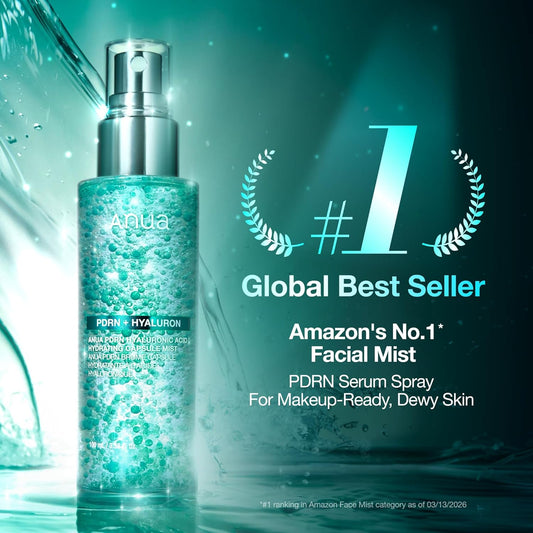 ANUA_PDRN_Collagen_Glow_Facial_Serum_Spray,_Hydrating_Face_Mist,_Hyaluronic_Acid,_dewy_glass_finish,_All_Skin_Types,_Instant_Plumping_Hydration,_Firming_Care,_Korean_Skincare,_3.38_fl_oz