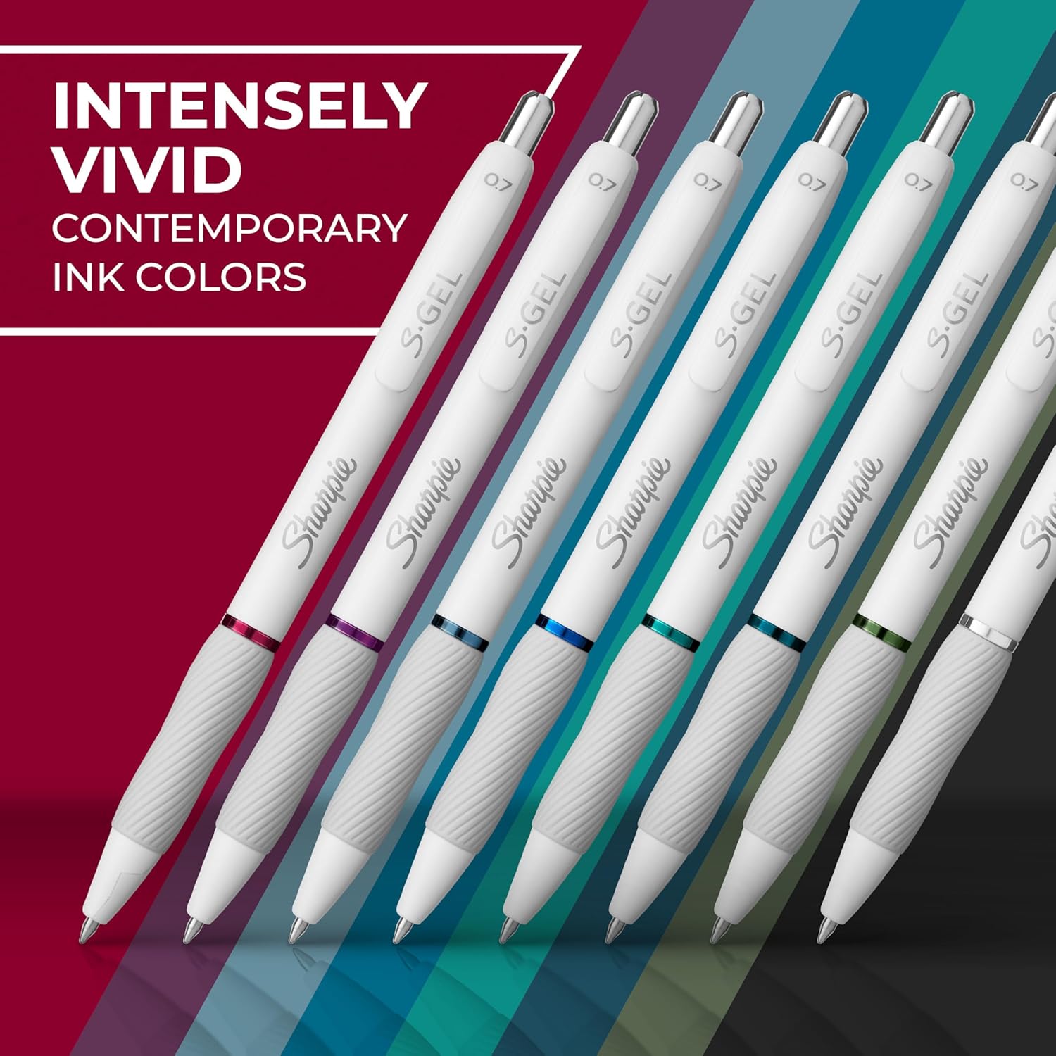 Sharpie_S-Gel_Pens_Fashion_Barrel_Gel_Pens_Pearl_White_Body_Medium_(0.7mm)_Point_Bold_Ink_Colors_8_Count
