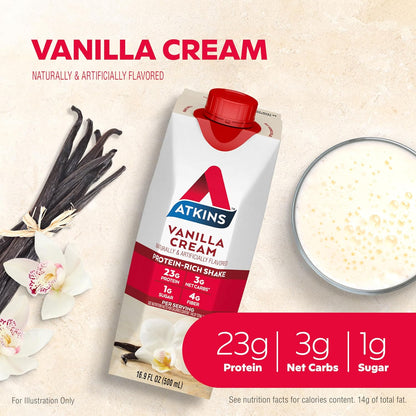 Atkins_Vanilla_Cream_Meal_Size_Protein_Shake,_23g_Protein,_Low_Glycemic,_3g_Carb,_1g_Sugar,_Keto_Friendly