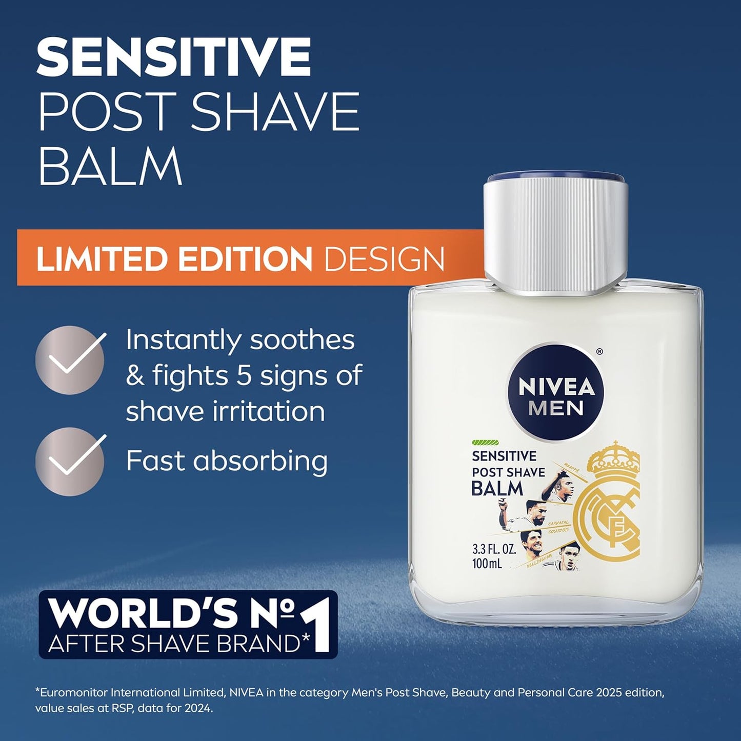 NIVEA_MEN_Real_Madrid_Limited_Edition_Design_Sensitive_Post_Shave_Balm,_with_VitaminPro_Complex,_Alcohol_Free_After_Shave_Balm_for_Men,_3.3_Fl_Oz_Bottle,_Pack_of_3