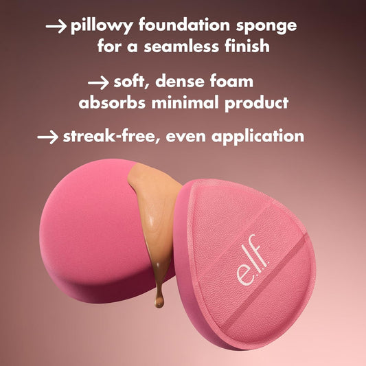 e.l.f._Pillow_Puff_Foundation_Sponge,_Bouncy,_Ultra-Soft_Foam_Makeup_Sponge_For_Liquid_Foundation,_Creates_An_Airbrushed_Finish,_Vegan_&_Cruelty-Free