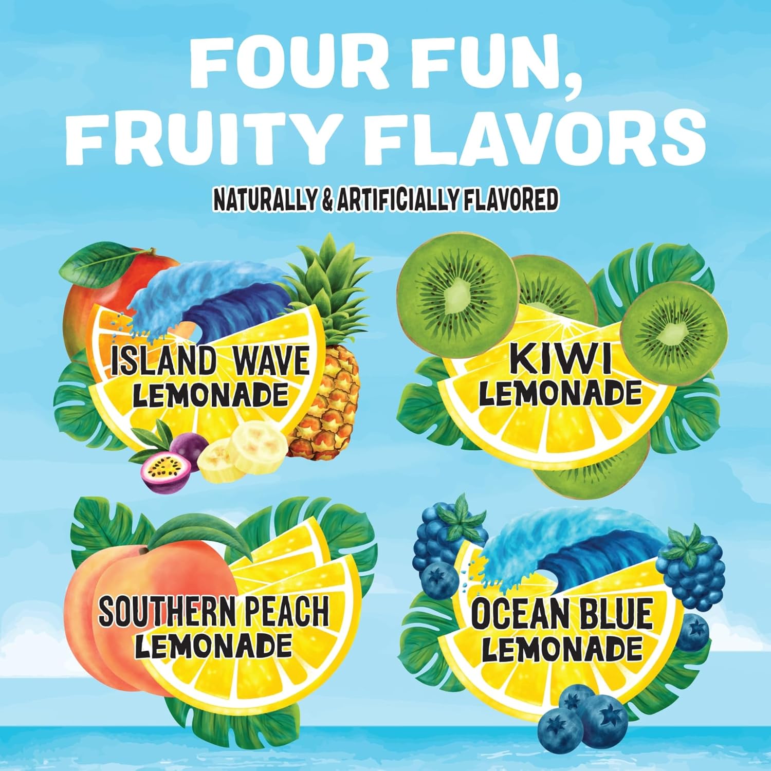 Calypso_Singles_To_Go!_Drink_Mix_Variety_Pack_–_Lemonade_On-the-Go_Powdered_Drink_Mix_Packets_–_Low_Calorie_Water_Enhancer_–_Island_Wave,_Kiwi,_Southern_Peach,_Ocean_Blue_Lemonade,_30_Count