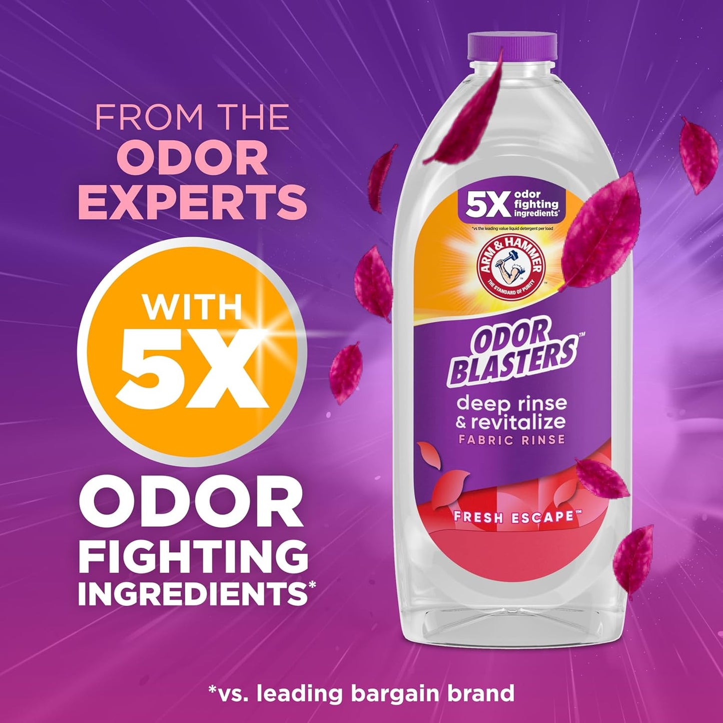 ARM_&_HAMMER_Odor_Blasters_Deep_Rinse_and_Revitalize_Fabric_Rinse,_Laundry_Additive,_Eliminates_Sweat_and_Musty_Odors,_Fresh_Escape_Scent,_50_fl_oz