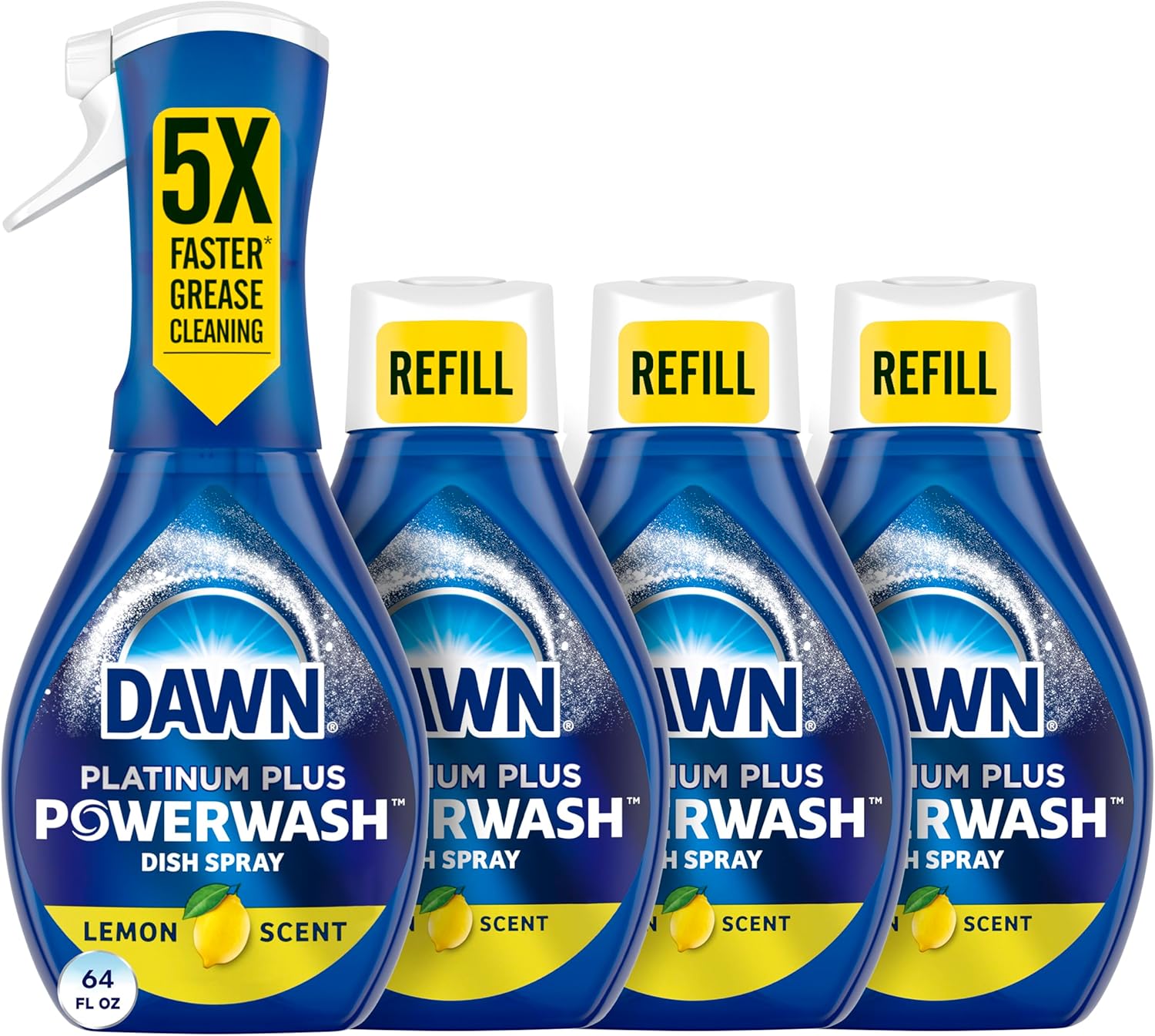 Dawn_Powerwash_Spray,_Dish_Soap,_Dishwashing_Liquid,_Cleaning_Supplies,_Lemon,_1_Starter_Kit_+_3_Refills,_4_Units_of_16oz_(64oz)