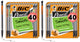 black - 40 Count (Pack of 2)