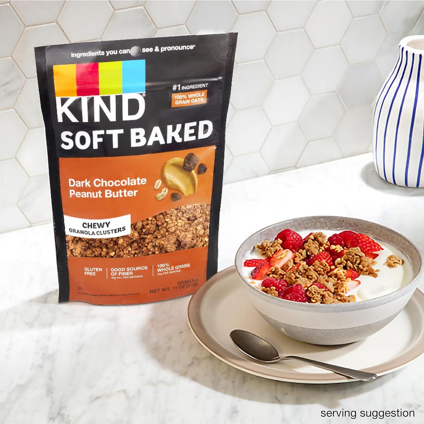 KIND_Soft_Baked_Granola,_Dark_Chocolate_Peanut_Butter,_Healthy_Snacks,_Gluten_Free,_100%_Whole_Grains,_5g_Protein,_11oz,_1_Count