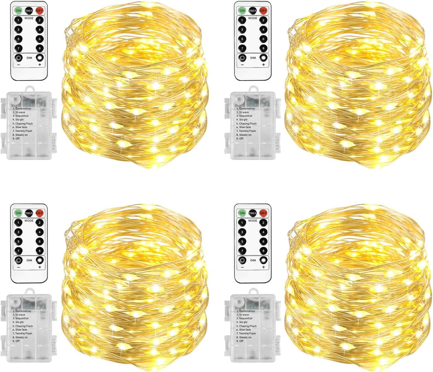 Homemory_4_Pack_20_Ft_60_LED_Fairy_Lights_Battery_Operated_Christmas_Lights_with_Remote_Waterproof_8_Modes_Firefly_Twinkle_String_Lights_for_Party_Bedroom_Wedding_Christmas_Decorations