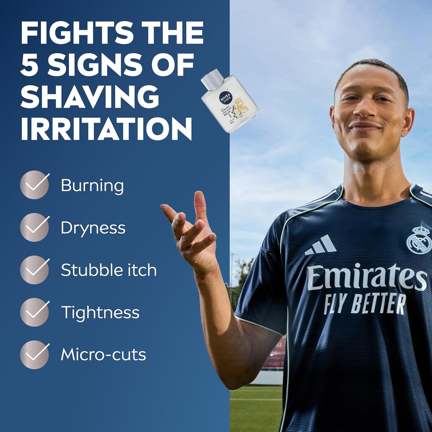 NIVEA_MEN_Real_Madrid_Limited_Edition_Design_Sensitive_Post_Shave_Balm,_with_VitaminPro_Complex,_Alcohol_Free_After_Shave_Balm_for_Men,_3.3_Fl_Oz_Bottle,_Pack_of_3