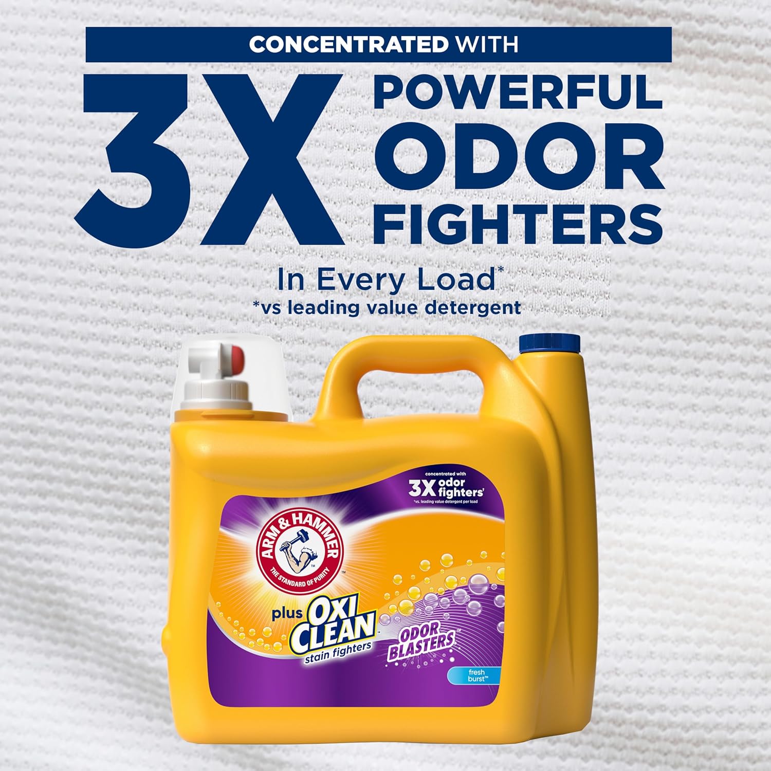 ARM_&_HAMMER_Plus_OxiClean_Odor_Blasters_Fresh_Burst,_128_Loads_Liquid_Laundry_Detergent,_166.5_Fl_oz