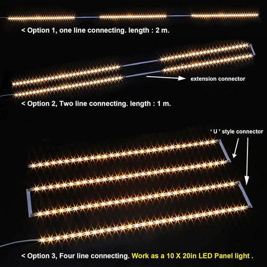 WOBANE_Under_Cabinet_Lighting_Kit,Flexible_LED_Strip_Lights_Bar,Under_Counter_Lights_for_Kitchen,Cupboard,Desk,Monitor_Back,Shelf,ETL_Listed,_White/Warm_White/Natural_White