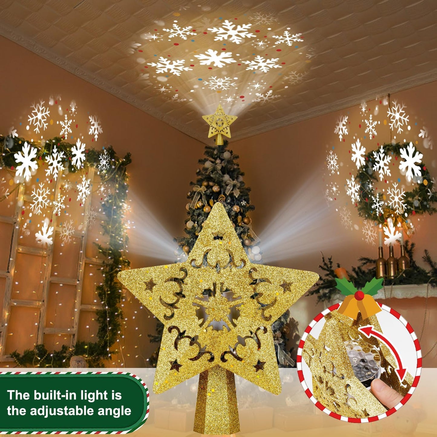 Christmas_Tree_Topper_Star_Lighted_with_LED_Rotating_Silver_Snowflake_Projector,_Plug_in_Christmas_Star_Tree_Topper_Ornament_3D_Glitter_Projection_for_Indoor_Office_Party_Holiday_Xmas_Decorations