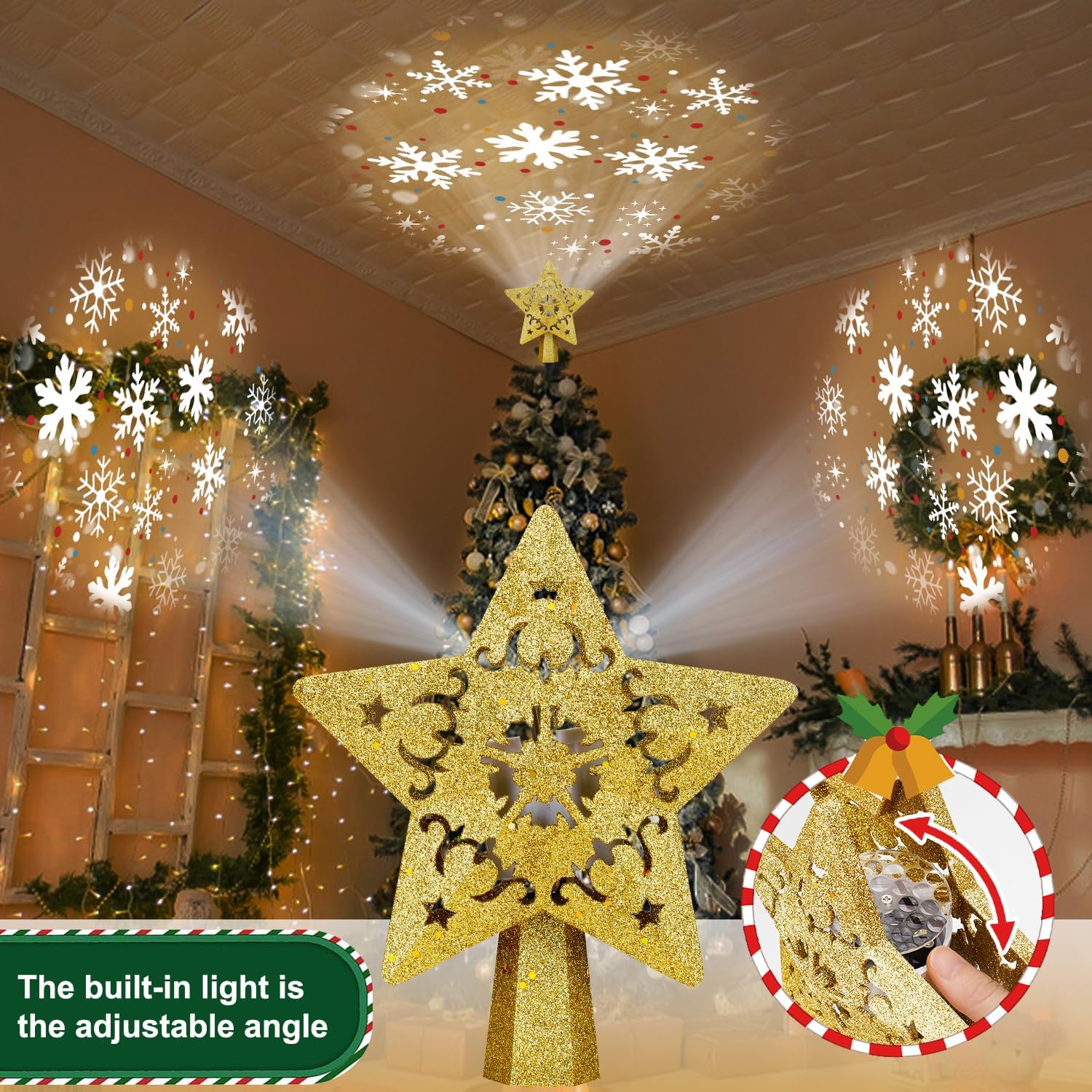 Christmas_Tree_Topper_Star_Lighted_with_LED_Rotating_Silver_Snowflake_Projector,_Plug_in_Christmas_Star_Tree_Topper_Ornament_3D_Glitter_Projection_for_Indoor_Office_Party_Holiday_Xmas_Decorations