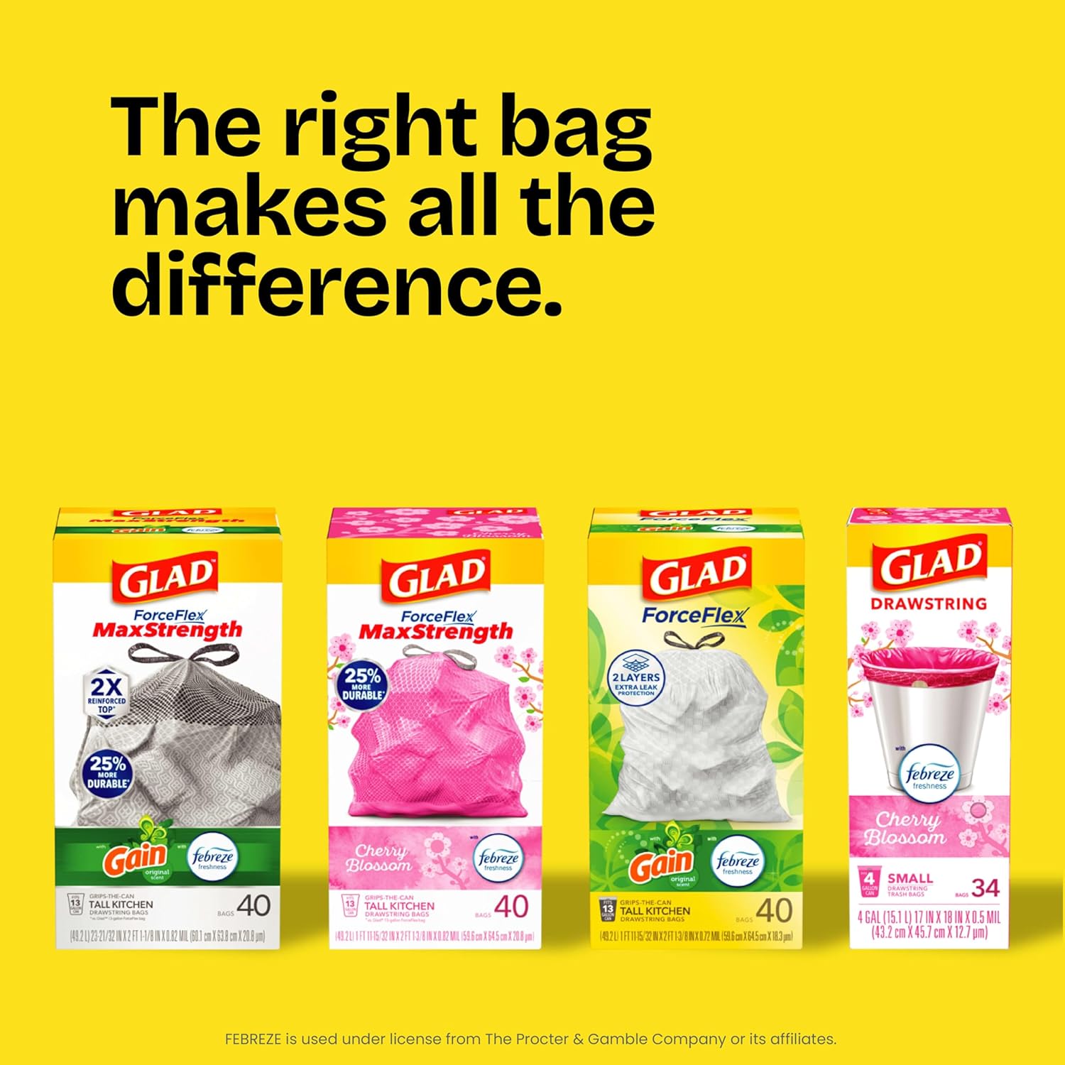 Glad_ForceFlex_Tall_Kitchen_Trash_Bags,_13_Gallon,_Gain_Original,_40_Count_(Package_May_Vary)
