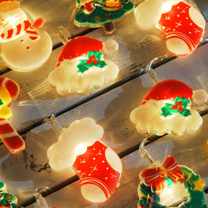 LOLStar_Christmas_Fairy_String_Lights,_20_LED_Xmas_Warm_White_Lights_Hanging_Decors_with_Santa_Claus_Wreath_Tree_Snowman_Candy_Cane_Hat_Stockings_Battery_Operated_Indoor_Window_Lights_for_Party_Home