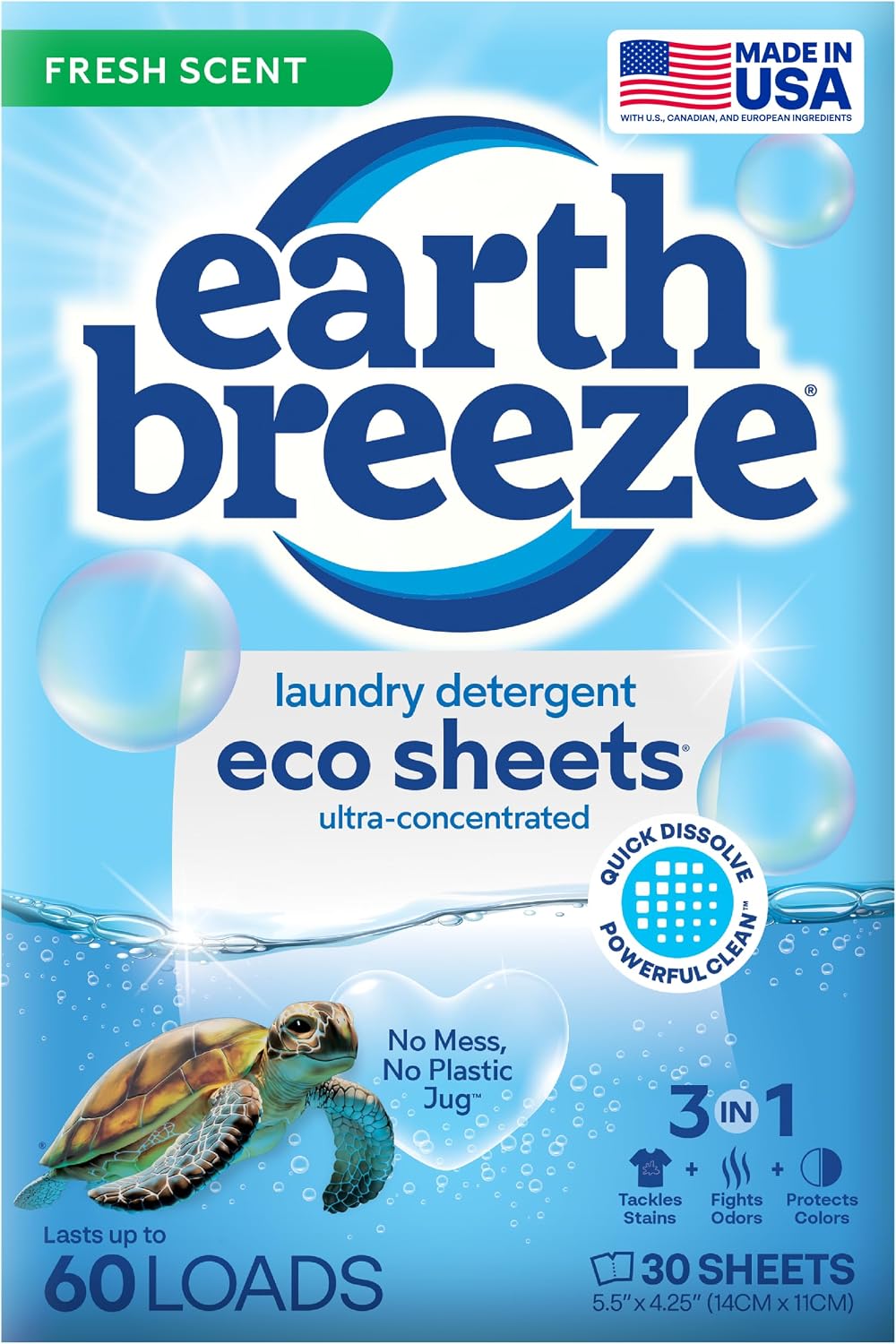 Earth_Breeze_Laundry_Detergent_Sheets_Fresh_Scent_-_60_Loads_Eco_Liquidless_Soap_-_Travel-Friendly_for_Hot_&_Cold_Cycles,_Tackles_Tough_Stains_&_Odors_-_Gentle_on_Skin,_30_Ct