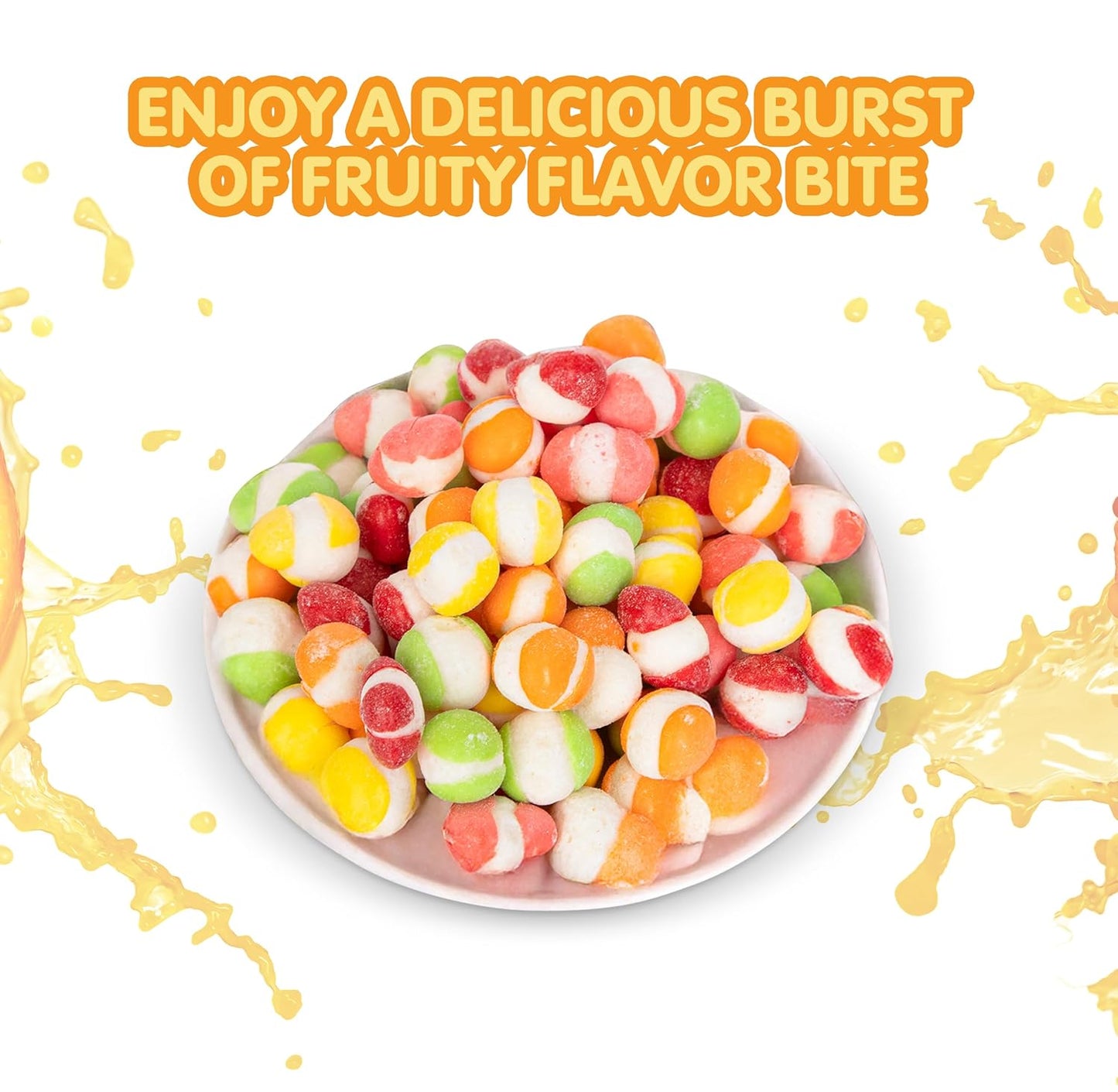 Freeze_Dried_Candy_Gourmet_Crunch_Candies_12oz_Bag_Pouch_Assorted_Cherry_Strawberry_Lemon_Lime_Orange_Original_Rainbow_Fruity_Flavor_Ideal_Gift_Snack