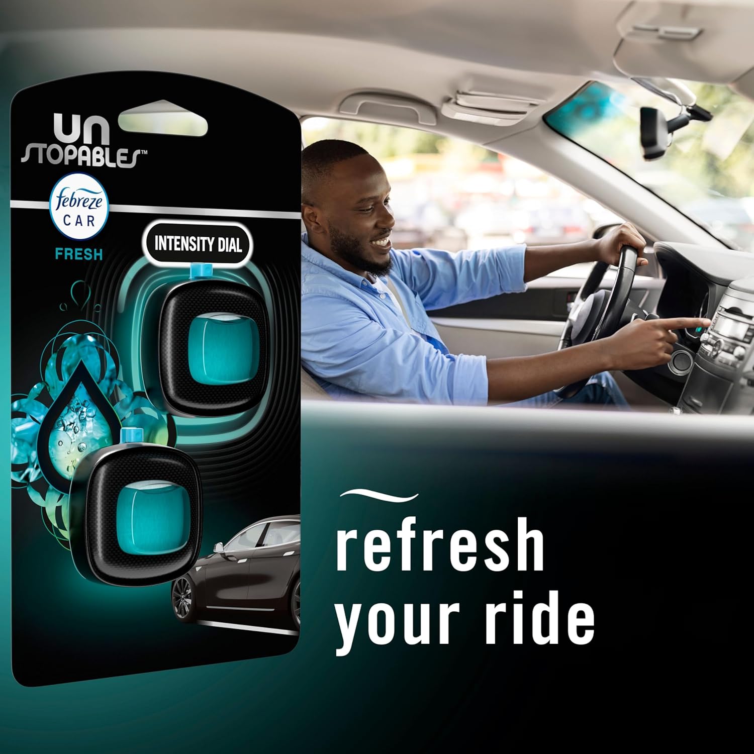 Febreze_Car_Air_Freshener,_Odor-Fighting_Automotive_Vent_Clip,_Scented_Car_Accessories,_Long_Lasting_for_Strong_Odors,_Unstopables_Fresh_Scent,_.07_fl_oz,_4_Count