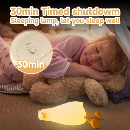 Cute_Duck/Chicken/Pig/Rabbit/Panda_Night_Light,_LED_Squishy_Animal_Novelty_Lamp_for_Toddler_Baby_Kids,_Nursery_Touch_Kawaii_Room/House_Decor