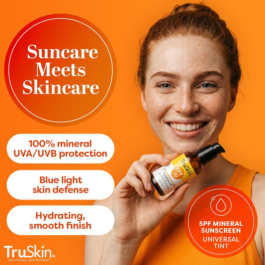TruSkin_Sunscreen_Serum_for_Face_-_SPF_30_Universal_Tinted_Mineral_Sunscreen_Face_Serum_with_Zinc_Oxide_-_Sheer,_Lightweight_Finish_with_Vitamin_C,_Hyaluronic_Acid,_Ceramides_&_Niacinamide,_1_fl_oz