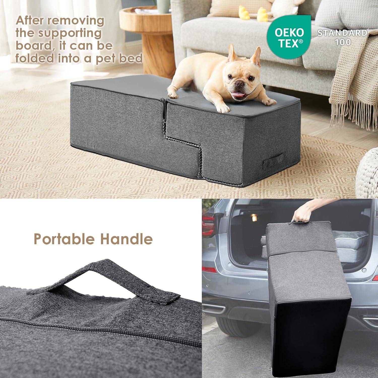 EHEYCIGA_Dog_Stairs_for_Bed_18"_H,_4-Step_Dog_Steps_for_High_Bed,_Pet_Steps_for_Small_Dogs_and_Cats,_Non-Slip_Balanced_Pet_Ramp_Indoor,_Grey