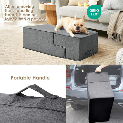 EHEYCIGA_Dog_Stairs_for_Bed_18"_H,_4-Step_Dog_Steps_for_High_Bed,_Pet_Steps_for_Small_Dogs_and_Cats,_Non-Slip_Balanced_Pet_Ramp_Indoor,_Grey