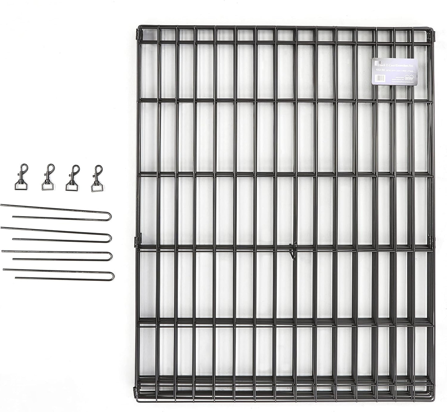 MidWest_Homes_for_Pets_30-Inch_Exercise_Pen,_for_Indoor_and_Outdoor_Use,_16_Sq_Feet_of_Play,_Single_Door_Folding_Dog_Pen,_with_Large_Door_Opening_&_Secure_Latch,_Easy_to_Set_Up,_Foldable_Dog_Playpen