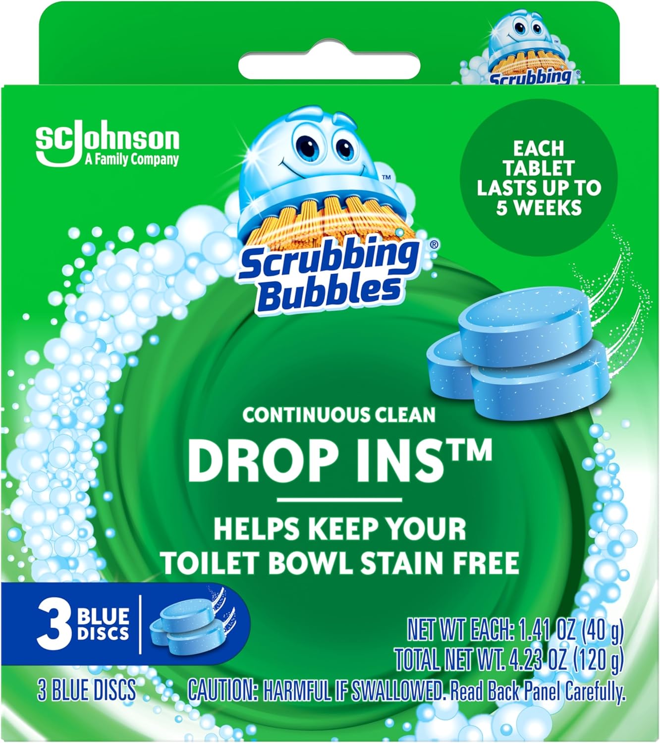 Scrubbing_Bubbles_Continuous_Clean_Toilet_Drop-Ins,_Automatic_Blue_Toilet_Bowl_Cleaner,_Septic-Safe_Tank_Tablets_Remove_Hard_Water_Minerals_&_Limescale,_Stain_&_Smell_Protection,_3_Count_(Pack_of_1)