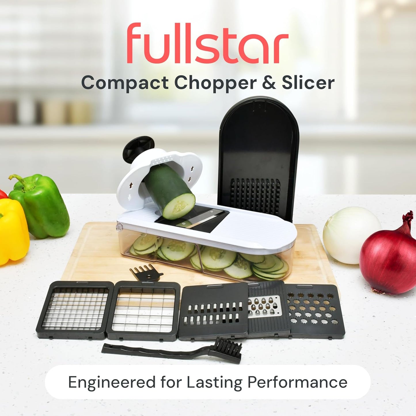 Fullstar_Core_Vegetable_Chopper_-_Chop_and_Slice_Lid_-_Food_Chopper_with_Container,_Veggie_Chopper,_Fruit_Slicer,_Onion_Dicer_-_Meal_Prep_Essential_-_Kitchen_Gadgets_and_Gifts_(6_in_1,_White/Black)