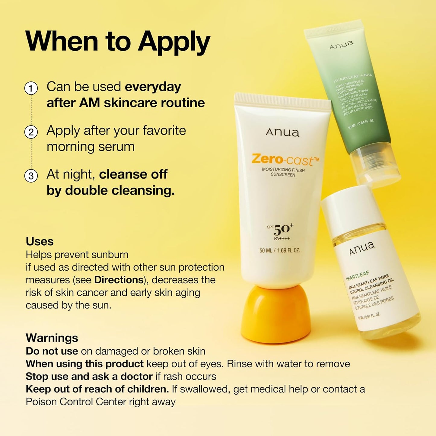 Anua,_Zero-Cast_Moisturizing_Sunscreen_SPF_50,_Glow_Natural_Sunscreen_for_face,_No_White_Cast,_Hyaluronic_Acid,_Niacinamide,_Oil-Free,_Korean_Skincare,_1.69_fl_oz
