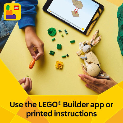 LEGO_Creator_3_in_1_Cute_Bunny_Toy_-_Building_Toy_for_Girls_and_Boys,_Ages_8+_-_Gift_for_Easter_Basket_-_W/_3_Build_Options,_Bunny,_Seal,_or_Llama_-_31162