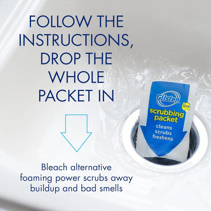 Glisten_Garbage_Disposer_Cleaner_and_Freshener_with_Foaming_Action,_Helps_Remove_Buildup_in_Drains,_Lemon_Scent,_Made_in_the_USA,_16_Packets