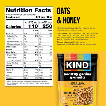 Kind_Healthy_Grains_Granola,_Oats_&_Honey_Clusters_with_Toasted_Coconut,_Gluten_Free,_Healthy_Snack_Mix,_5g_Protein,_11oz,_3_Count