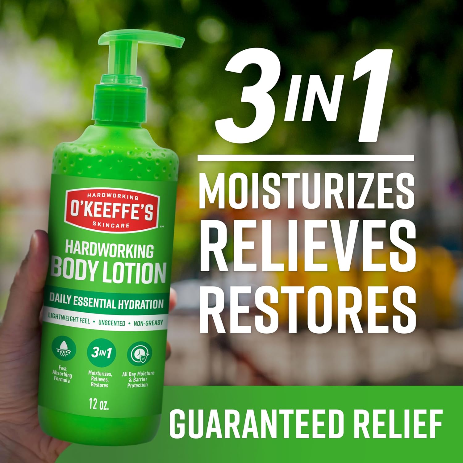 O’Keeffe’s_Hardworking_Body_Lotion,_Daily_Hydration_for_Dry_Skin,_12_oz_Pump_(1_Pack)_Non_Greasy_&_Unscented,_Lightweight_Fast_Absorbing_Formula