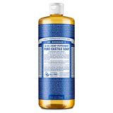 Dr. Bronner's Pure-Castile Soap - Peppermint 16oz, Organic Oils, Vegan, Non-GMO, 18-in-1 Uses: Face, Body, Hair, Laundry, Pets, Dishes