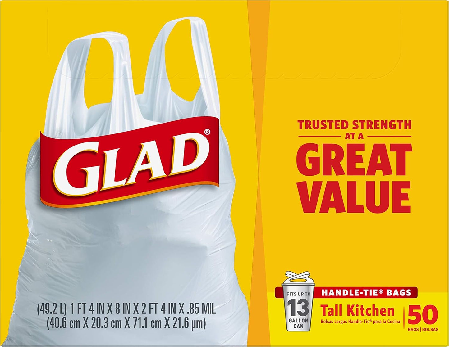 Glad_Tall_Kitchen_Trash_Bags_13_Gallon,_Unscented_Garbage_Bags,_Handle-Tie,_50_Count