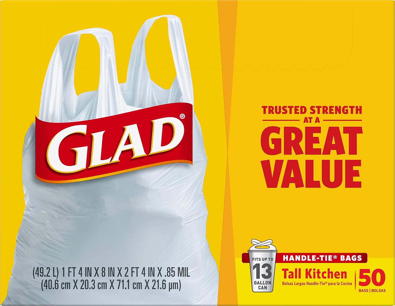 Glad_Tall_Kitchen_Trash_Bags_13_Gallon,_Unscented_Garbage_Bags,_Handle-Tie,_50_Count