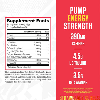 RYSE_Loaded_Pre_Workout_Powder_-_Strawberry_Squeeze_-_Daily_Pre-Workout_for_Men_&_Women_with_390mg_Caffeine,_Beta_Alanine,_and_Citrulline_for_Pump,_Focus,_and_Energy_-_30_Servings