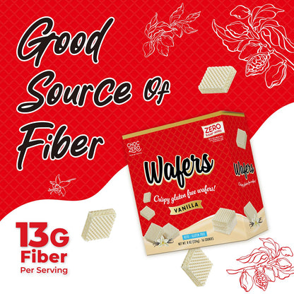 ChocZero_Vanilla_Wafer_Cookies,_Crispy_Cookies_Layered_With_Vanilla_Creme,_Gluten_Free,_No_Added_Sugar,_16_Keto_Wafer_Cookies_Per_Box,_8_Ounce_(Pack_of_1)