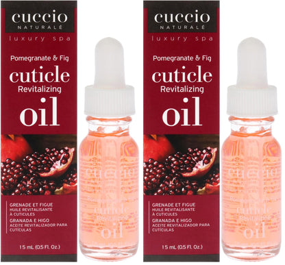 Cuccio Naturale Revitalizing Cuticle Oil - Hydrating Oil For Repaired Cuticles Overnight - Remedy For Damaged Skin And Thin Nails - Paraben Free, Cruelty-Free Formula - Pomegranate And Fig (Pack of 2)