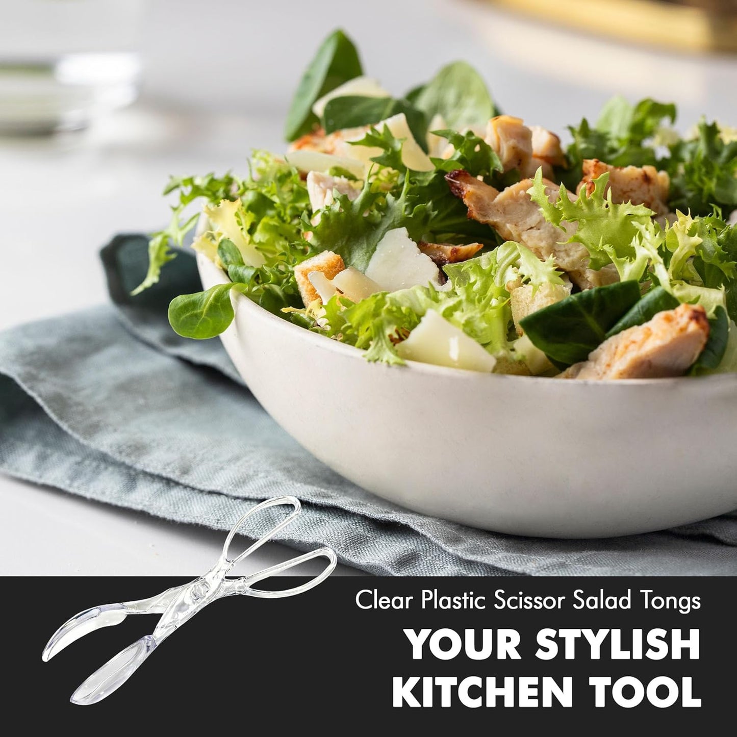 Chef_Craft_Premium_Salad_Scissor_Tongs,_11.25_inch,_Clear