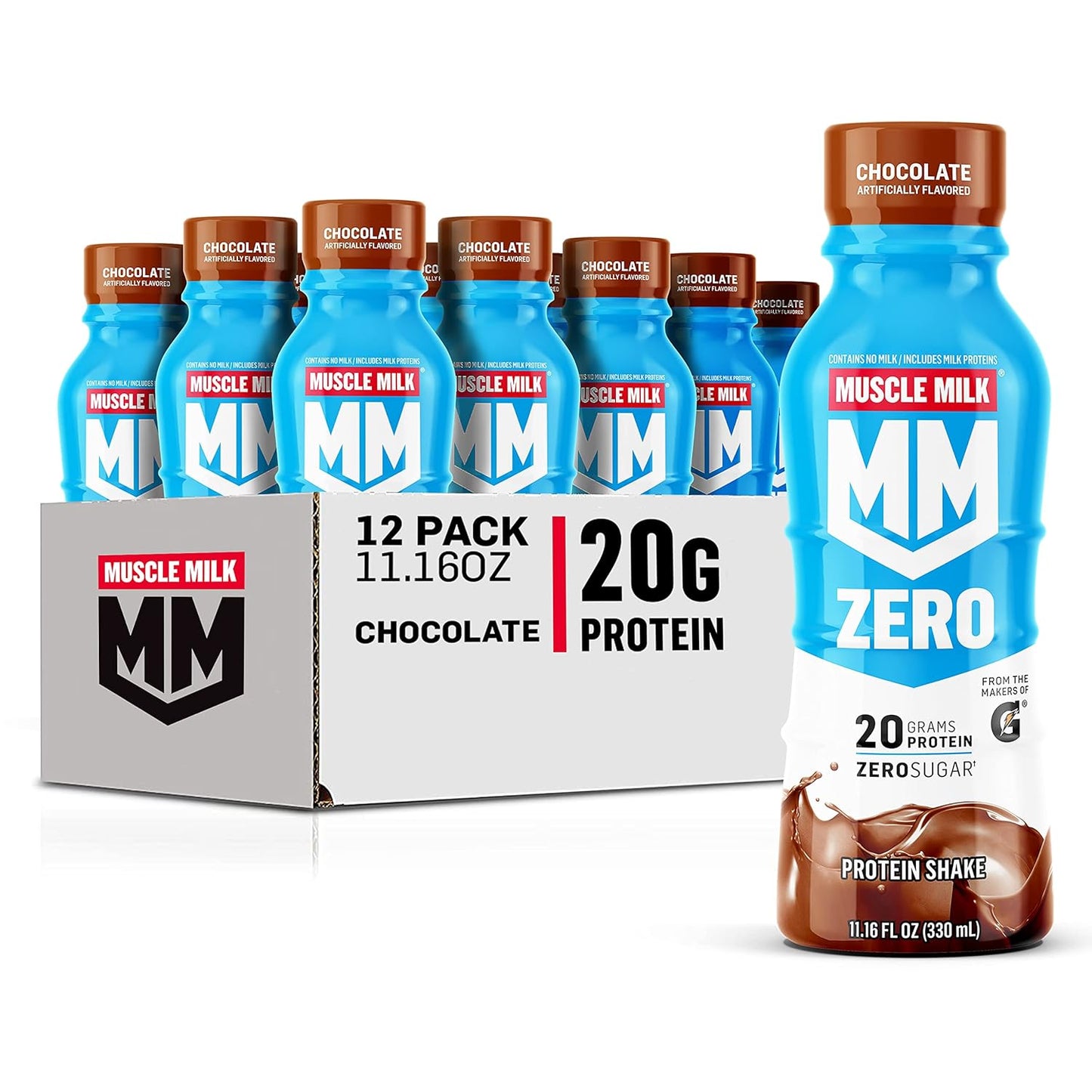 Muscle_Milk_Zero_Protein_Shake,_Chocolate,20g_Protein,_Zero_Sugar,_100_Calories,_Calcium,_Vitamins_A,_C_&_D,_4g_Fiber,_Energizing_Snack,_Workout_Recovery,_Packaging_May_Vary,11.16_Fl_Oz_(Pack_of_12)