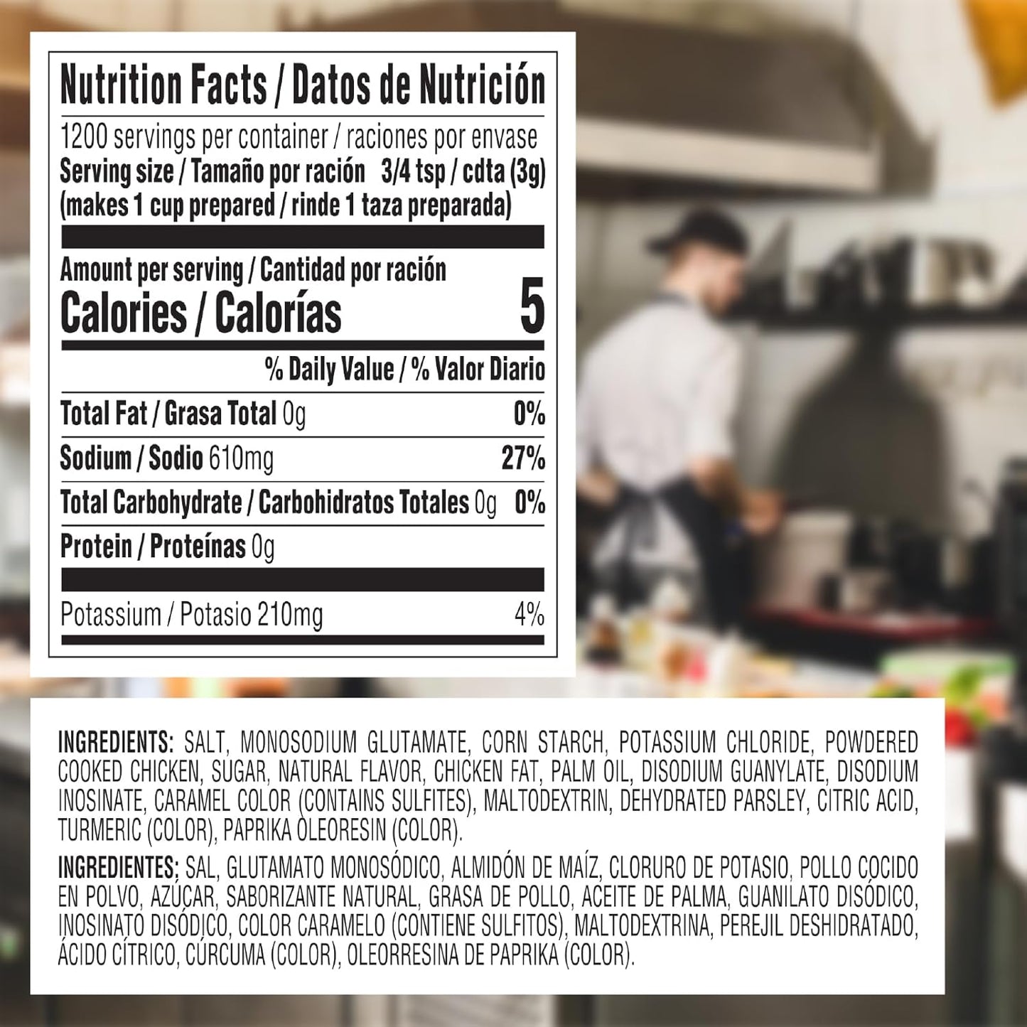 Knorr_Professional_Caldo_de_Pollo,_Bouillon_with_Chicken_Flavor_Granulated_Bouillon_as_a_Base,_Marinade,_Flavor_Enhancer,_Shelf_Stable_Convenience,_0g_Trans_Fat,_7.9_lb_(Pack_of_1)