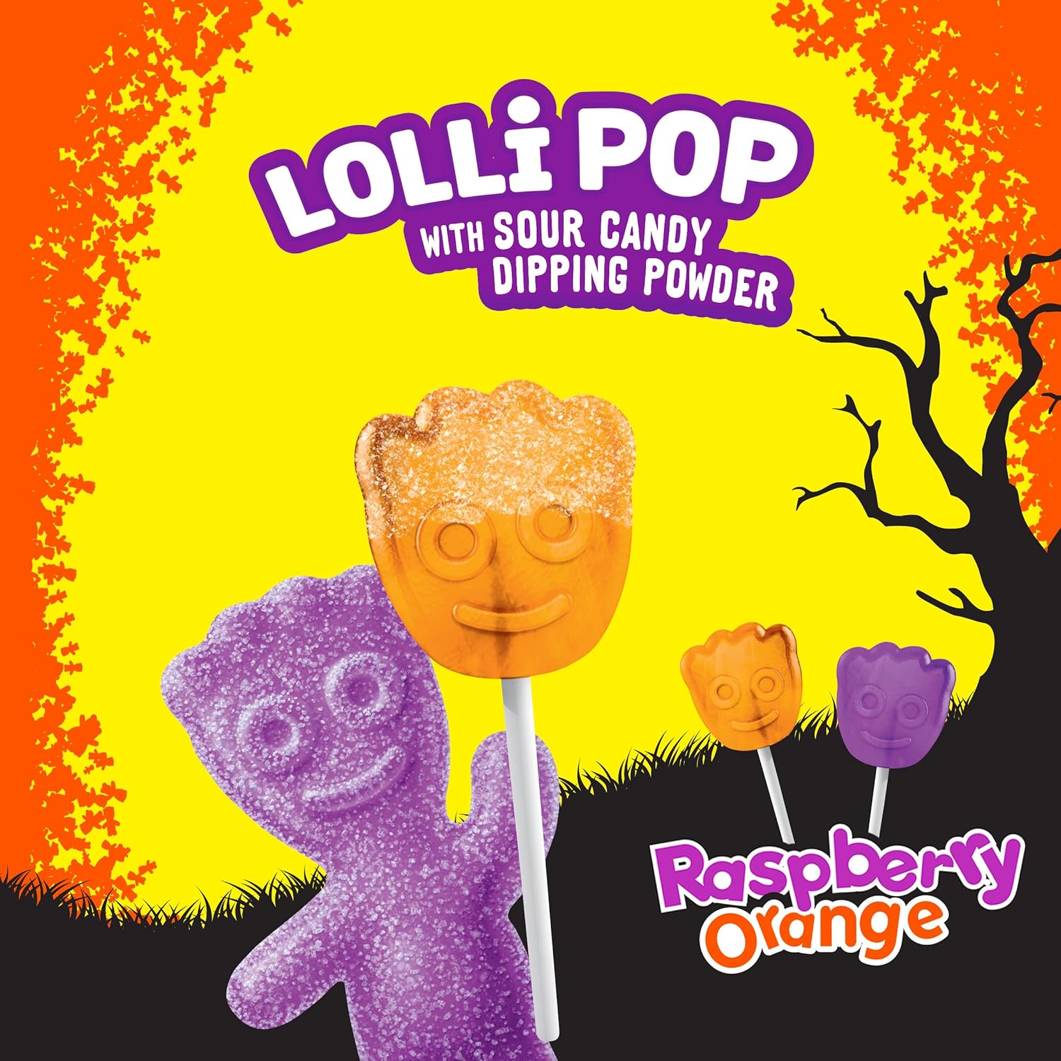 SOUR_PATCH_KIDS_Orange_&_Purple_Halloween_Candy_Lollipops_with_Sour_Candy_Dipping_Powder,_20_Lollipops