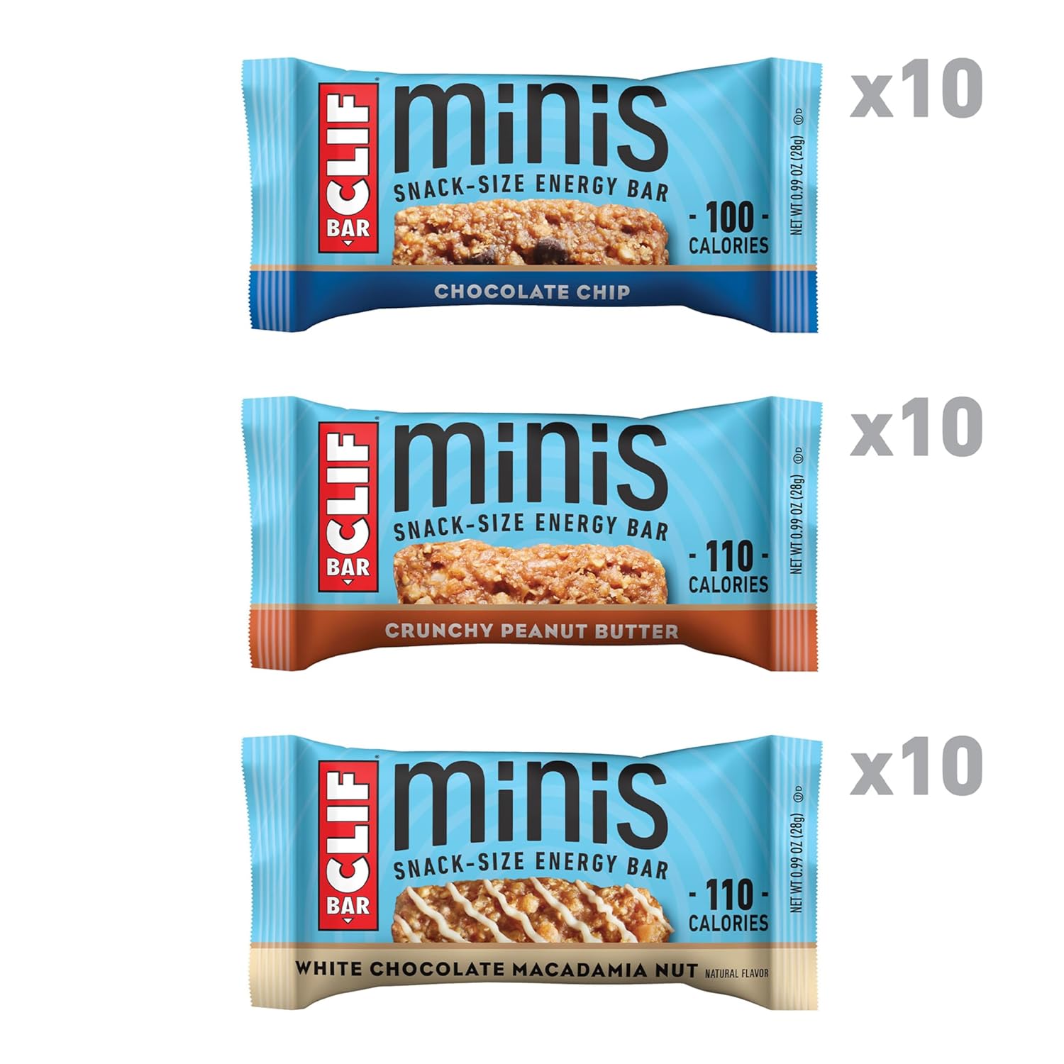 CLIF_BAR_Minis_-_Variety_Pack_-_Made_with_Organic_Oats_-_4-5g_Protein_-_Non-GMO_-_Plant_Based_-_Snack-Size_Energy_Bars_-_0.99_oz._(30_Count)