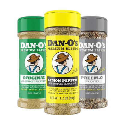 Dan-O’s_Seasoning_Variety_Pack_–_3_Bottle_Set_(Extra-Small)_–_Lemon_Pepper,_Original_&_Preem-O_–_All_Purpose_Spice_Blends_for_Chicken,_Seafood,_Steak_&_Vegetables
