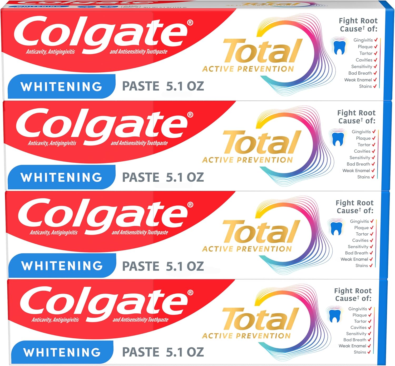 Colgate_Total_Whitening_Toothpaste_Paste,_5.1_oz,_4_Pack,_Fluoride,_Antibacterial,_for_Plaque,_Gingivitis,_Sensitivity,_Stain_Removal,_Clinically_Proven,_Mint,_Teeth_Whitening,_Stannous_Fluoride